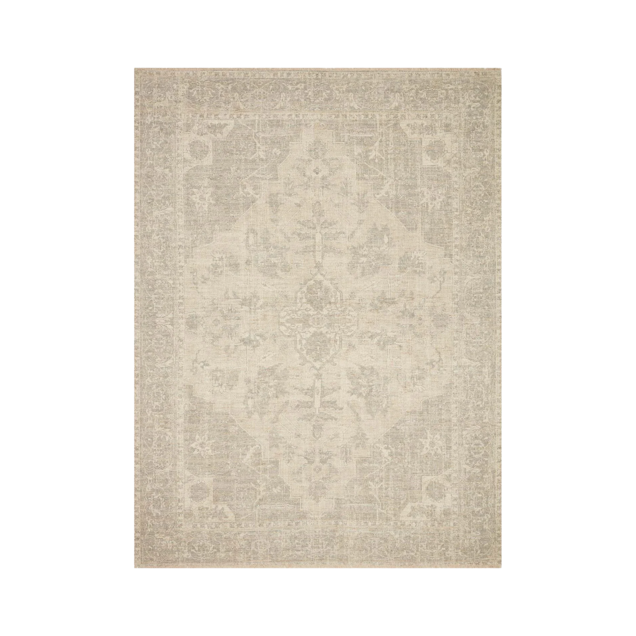 Loloi Priya Ivory / Grey Rug 0-RUGS-patterned Loloi 2'3" x 3'9"