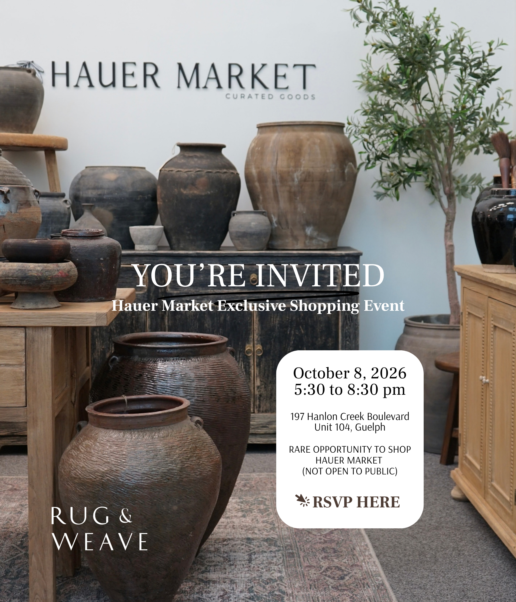 Hauer Market Exclusive Shopping Event Reservation