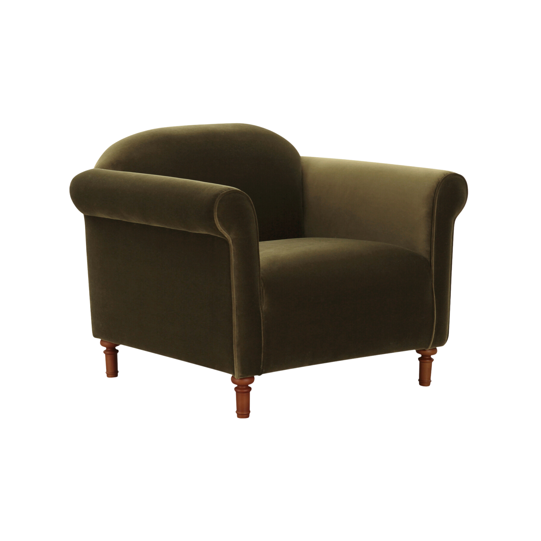 Rye Accent Chair FURNITURE - Accent Chairs Moe's Furniture Dark Green Faux Mohair