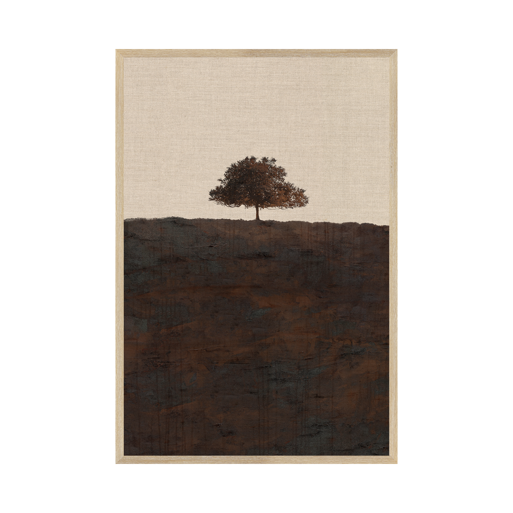 IN STORE - "Chestnut Horizon I" Framed Art Print ARTWORK - in store Celadon Art