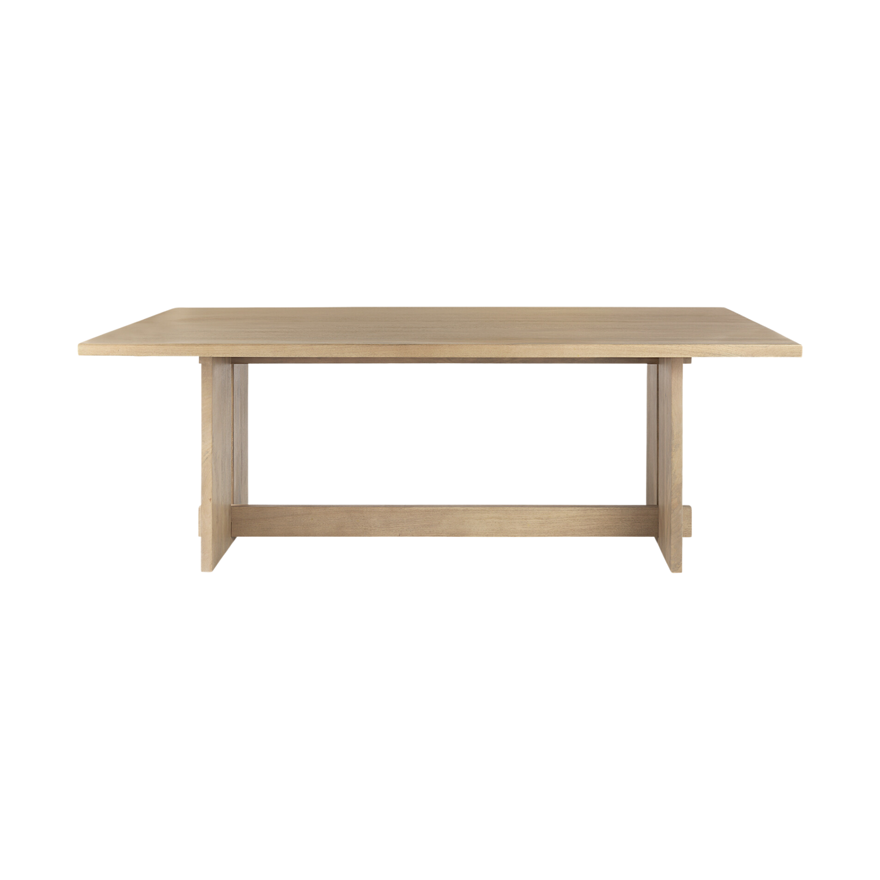 Aidia Dining Table 9 - b - FURNITURE - dining table - rectangle Mercana Light Brown Wood