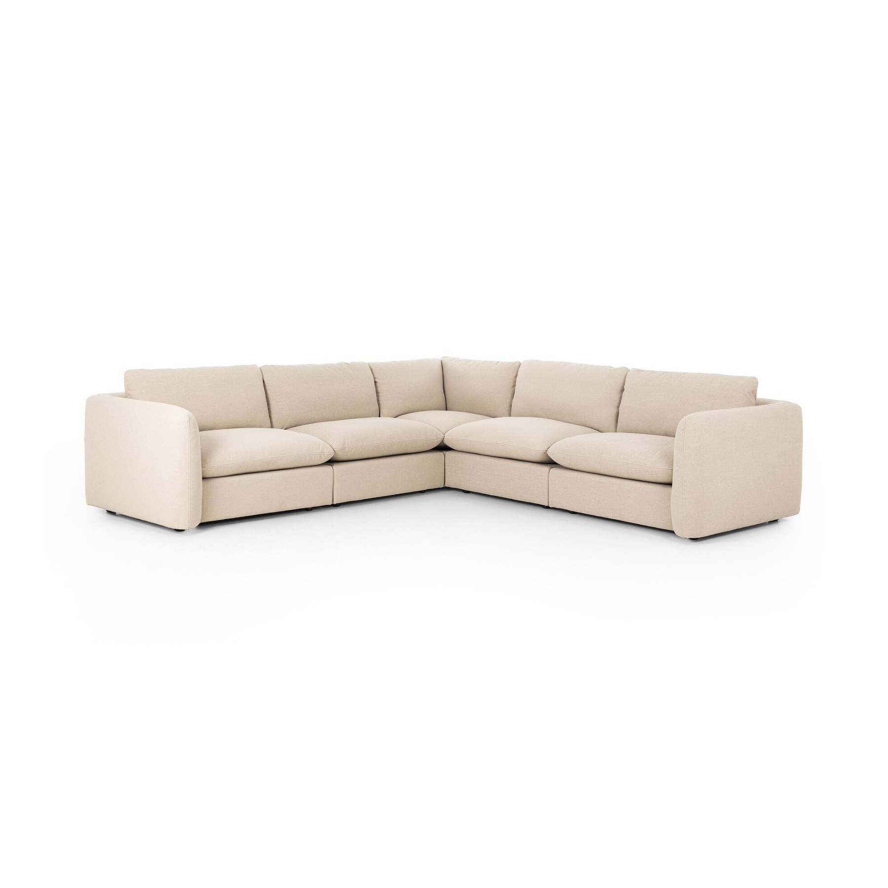 Imogen 5-Piece Sectional Sectionals Four Hands Antwerp Taupe