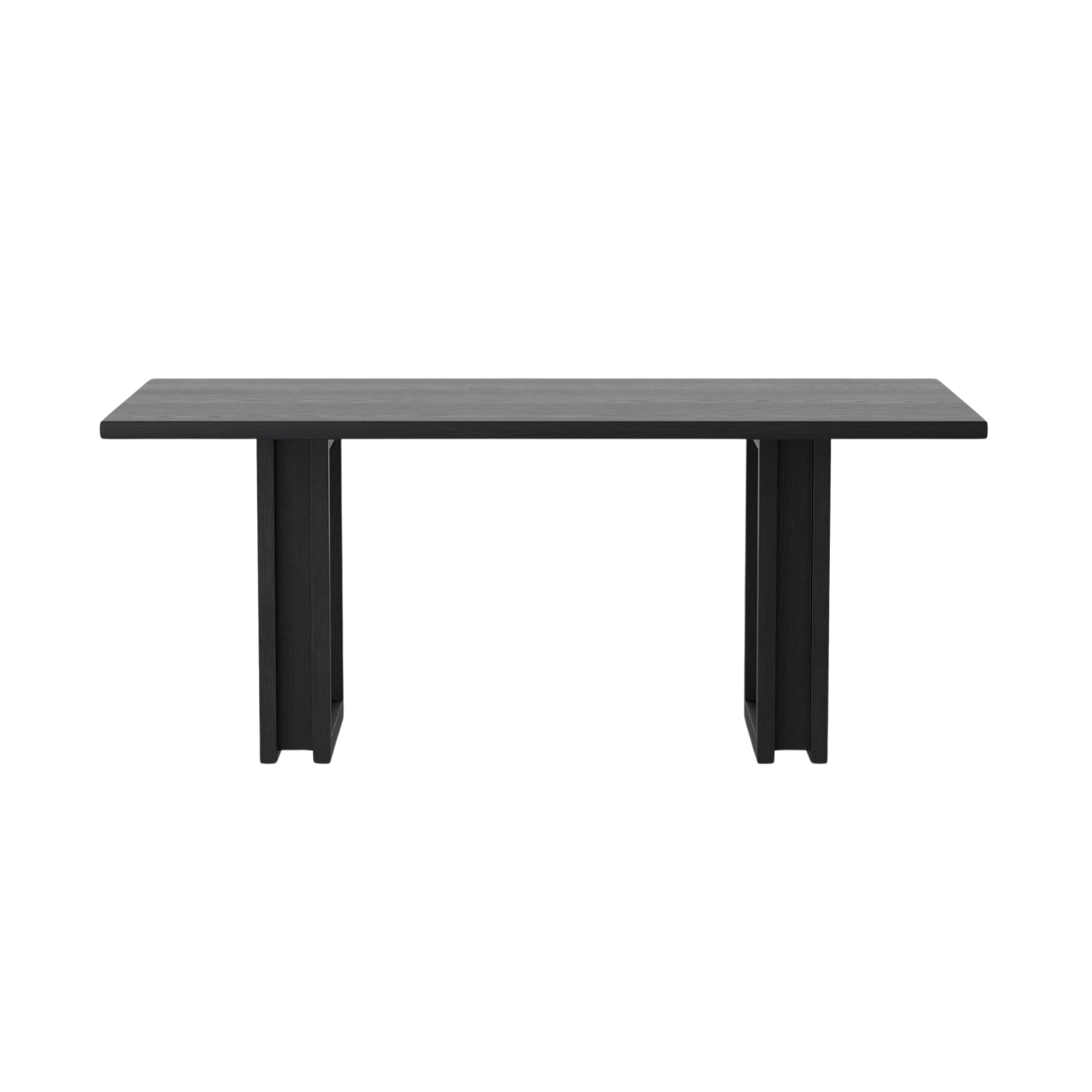 Carmel Dining Table FURNITURE - dining table Four Hands Black Wash