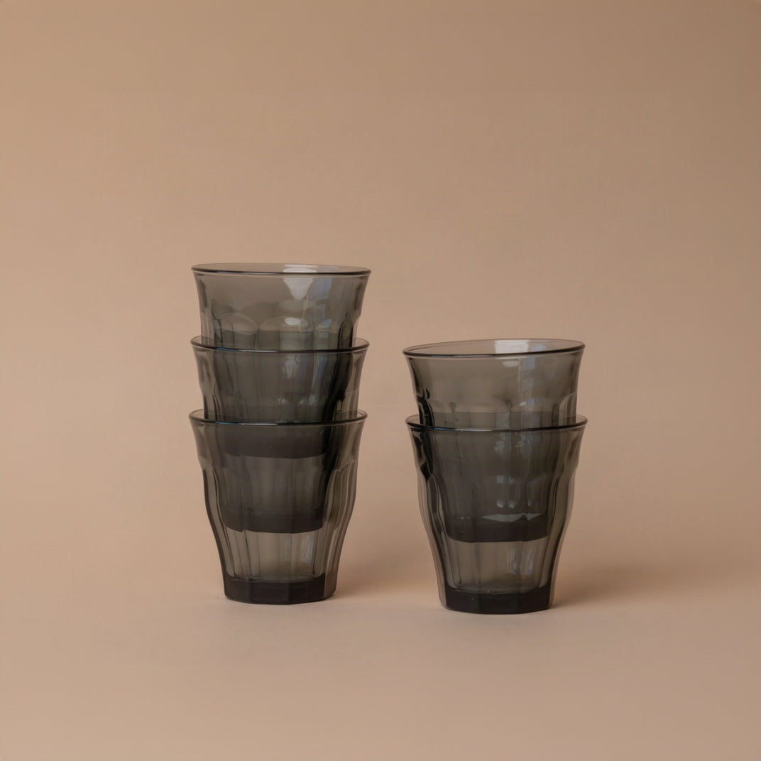 Short Grey Picardie Glass Tumbler glass tumbler Inter Continental Mercantile