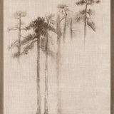 "Ink Wash Pines" Framed Art Print