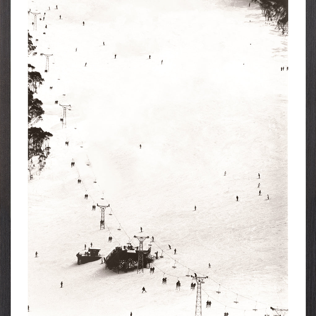 "Ski Hill C.1966" Framed Art Print ARTWORK - framed print Celadon Art Small
