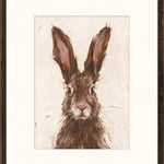 "Brown Hare" Framed Art Print ARTWORK - framed print Celadon Art