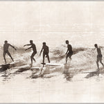 "Summer Surf C.1966" Framed Art Print ARTWORK - framed print Celadon Art Large Framed Canvas
