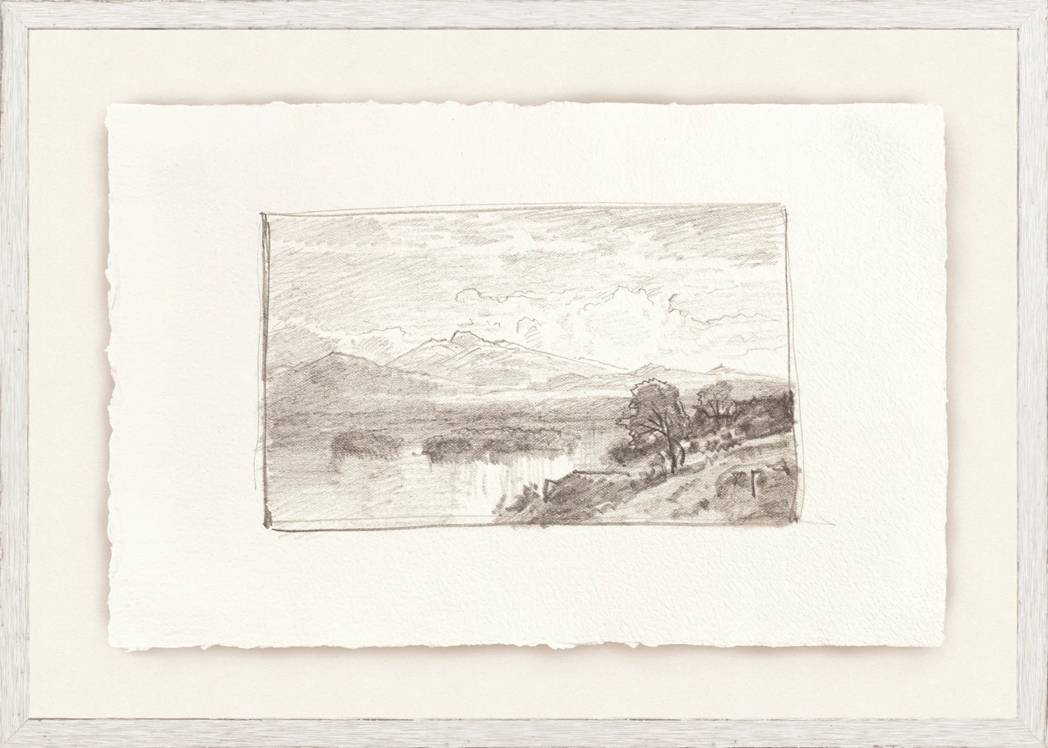 "Landscape Sketch IV C.1892 " Framed Art Print ARTWORK - framed print Celadon Art