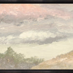 "Hudson River School - Clouds Over Church's Farm 1870" Framed Art Print ARTWORK - framed print Celadon Art Large Canvas On Board Black