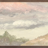 "Hudson River School - Clouds Over Church's Farm 1870" Framed Art Print ARTWORK - framed print Celadon Art Large Canvas On Board Dark Wood