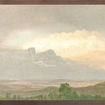 "Hudson River School - Clouds Over the Hills 1865" Framed Art Print ARTWORK - framed print Celadon Art Large Canvas On Board Dark Wood