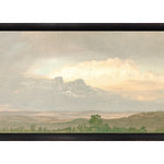 "Hudson River School - Clouds Over the Hills 1865" Framed Art Print ARTWORK - framed print Celadon Art Medium Canvas On Board Black