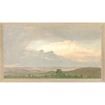 "Hudson River School - Clouds Over the Hills 1865" Framed Art Print ARTWORK - framed print Celadon Art Small Canvas On Board Light Wood