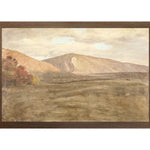 "Hudson River School - Mount Katahdin 1870" Framed Art Print ARTWORK - framed print Celadon Art Medium Canvas On Board Dark Wood