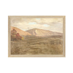 "Hudson River School - Mount Katahdin 1870" Framed Art Print ARTWORK - framed print Celadon Art Small Canvas On Board Light Wood
