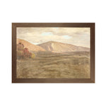 "Hudson River School - Mount Katahdin 1870" Framed Art Print ARTWORK - framed print Celadon Art Small Canvas On Board Dark Wood