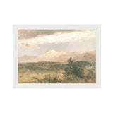 "Hudson River School - Catskills at Sunset 1870" Framed Art Print ARTWORK - framed print Celadon Art Small Canvas On Board White