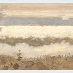 "Hudson River School - Clouds from the Catskills 1870" Framed Art Print ARTWORK - framed print Celadon Art Large Canvas On Board White
