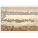 "Hudson River School - Clouds from the Catskills 1870" Framed Art Print ARTWORK - framed print Celadon Art Medium Canvas On Board White