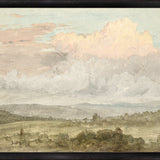 "Hudson River School - Hudson Valley Clouds 1870" Framed Art Print ARTWORK - framed print Celadon Art Large Canvas On Board Black