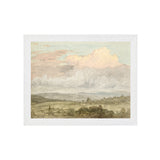 "Hudson River School - Hudson Valley Clouds 1870" Framed Art Print ARTWORK - framed print Celadon Art Small Canvas On Board White