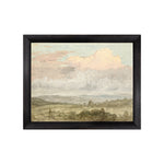 "Hudson River School - Hudson Valley Clouds 1870" Framed Art Print ARTWORK - framed print Celadon Art Small Canvas On Board Black