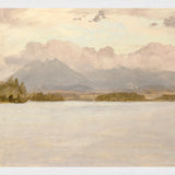 "Hudson River School - Lake Katahdin 1870" Framed Art Print