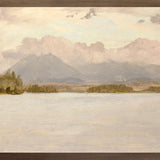 "Hudson River School - Lake Katahdin 1870" Framed Art Print