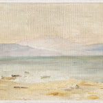 "Coastline - Raw Canvas" Framed Art Print ARTWORK - framed print Celadon Art Medium Glass Framed