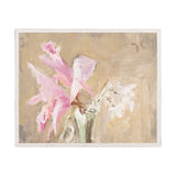 "Orchid - Raw Canvas" Framed Art Print ARTWORK - framed print Celadon Art Medium Canvas On Board