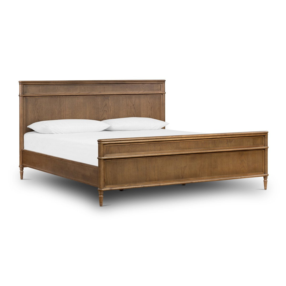 OVERSTOCK - Toulouse King Bed FURNITURE- floor model Four Hands Toasted Oak King