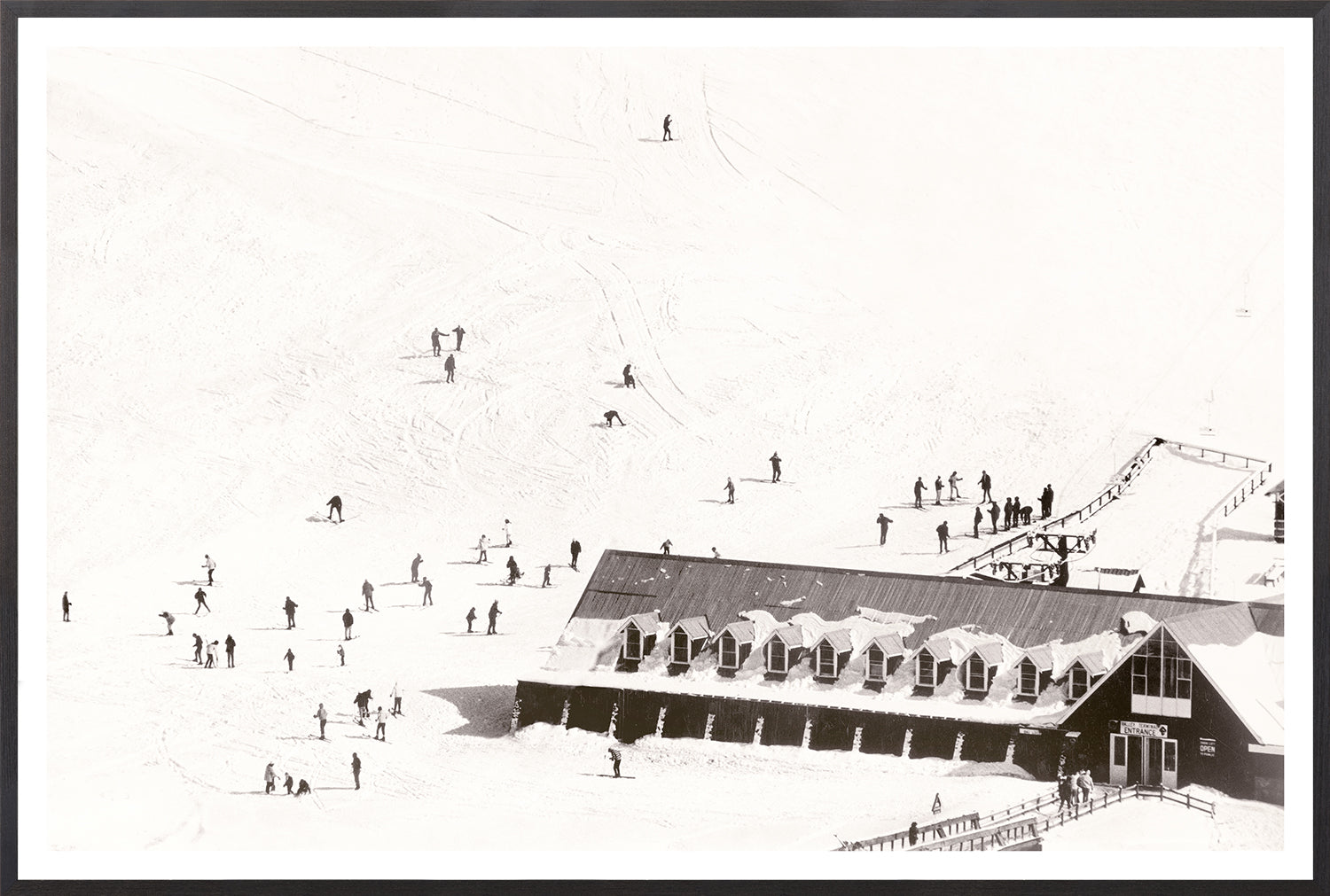 "Ski Lodge C.1966" Framed Art Print ARTWORK - framed print Celadon Art Medium