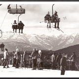 "Ski Lift C.1966" Framed Art Print ARTWORK - framed print Celadon Art Medium