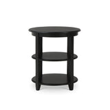 Luna Round 3 Tier Side Table FURNITURE - side table Bramble
