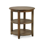 Luna Round 3 Tier Side Table FURNITURE - side table Bramble Straw Wash