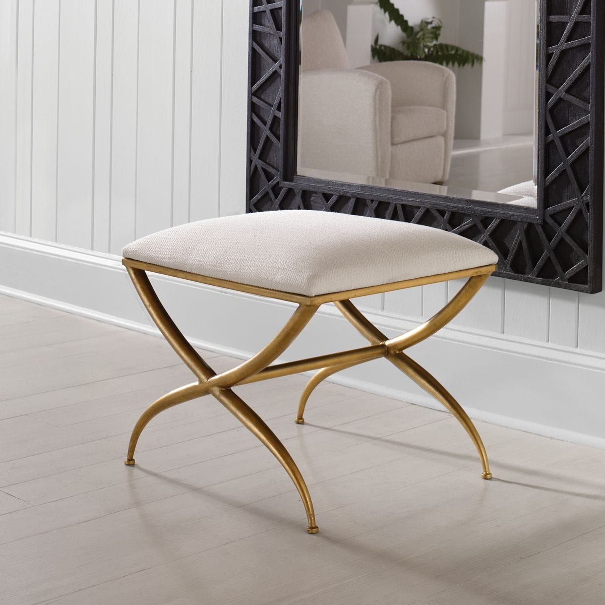 Cross Bench FURNITURE - benches Uttermost