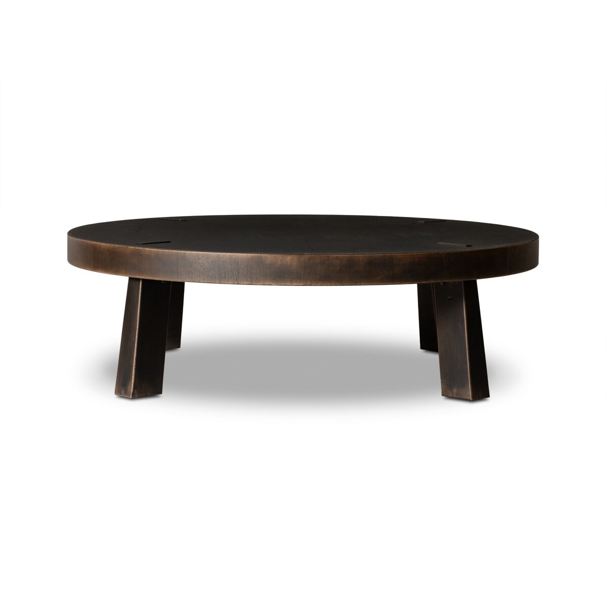 Sadira Coffee Table Coffee Tables Four Hands Burnt Oak Venner 50"