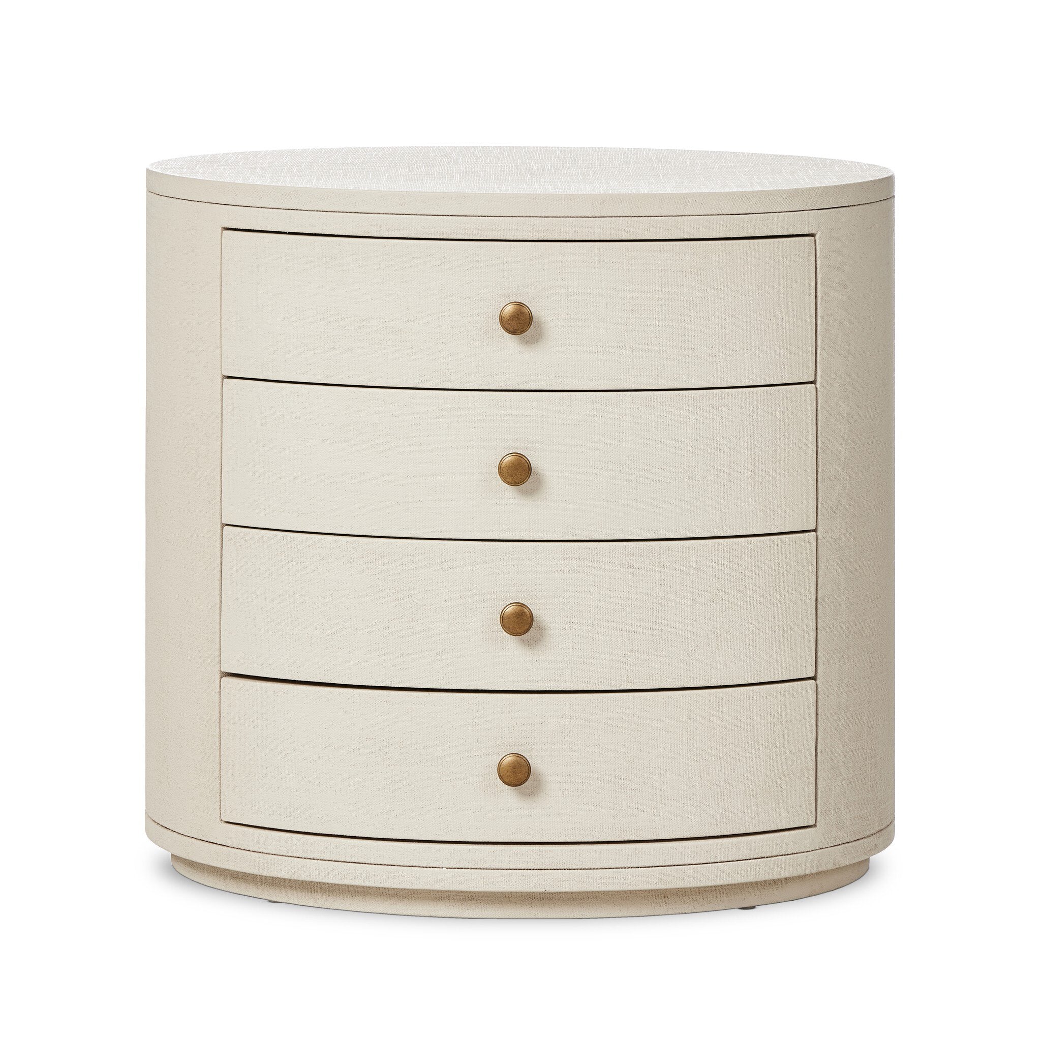 Amelia Oval Nightstand FURNITURE - nightstand Four Hands
