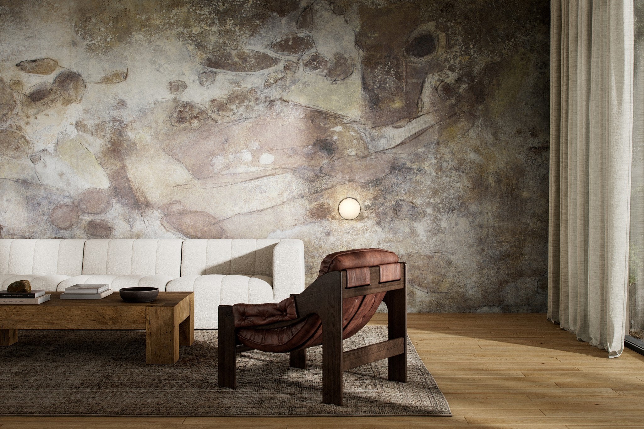 Penumbra II Mural by Matera WALLPAPER - abstract Four Hands