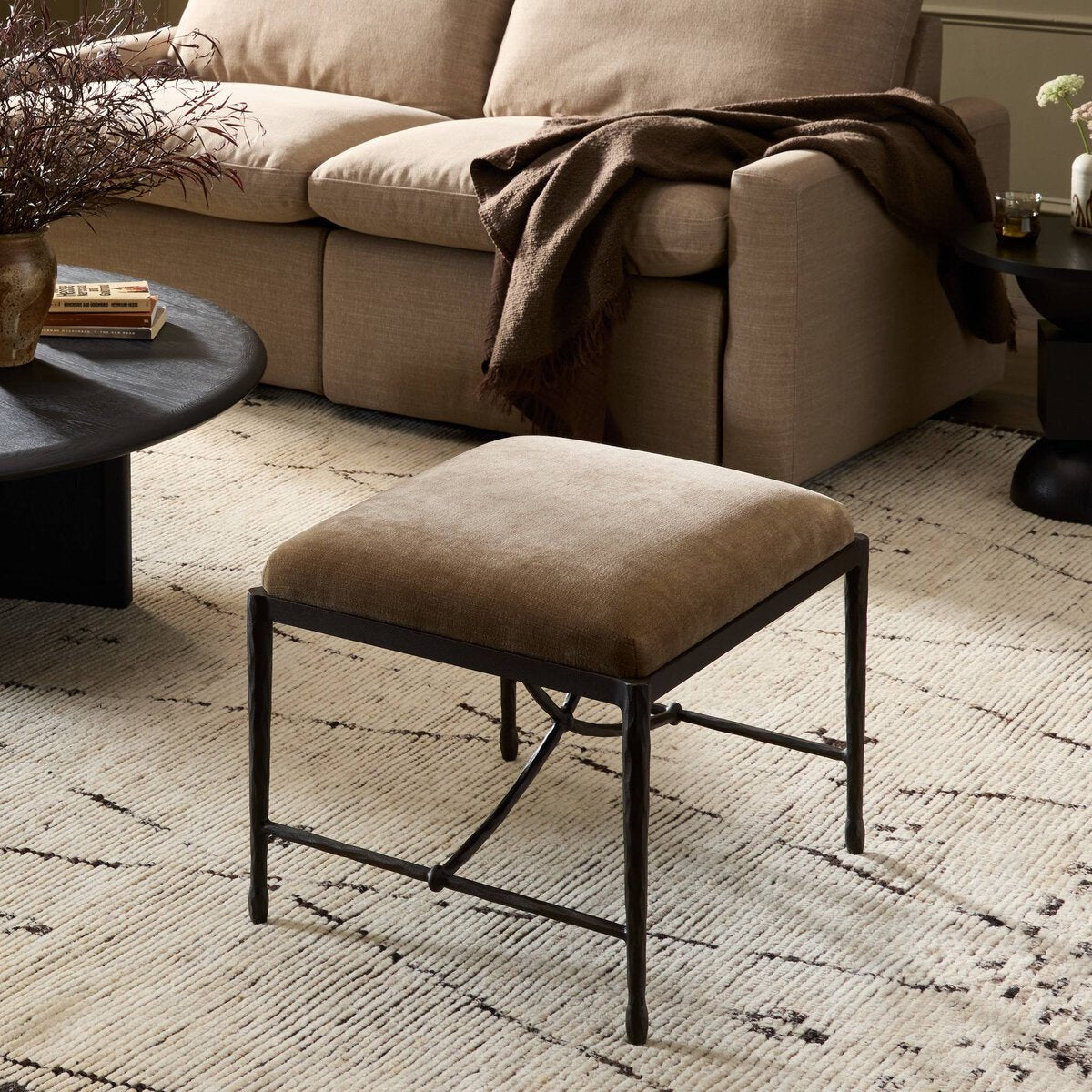 Accent Stool FURNITURE - ottoman Four Hands