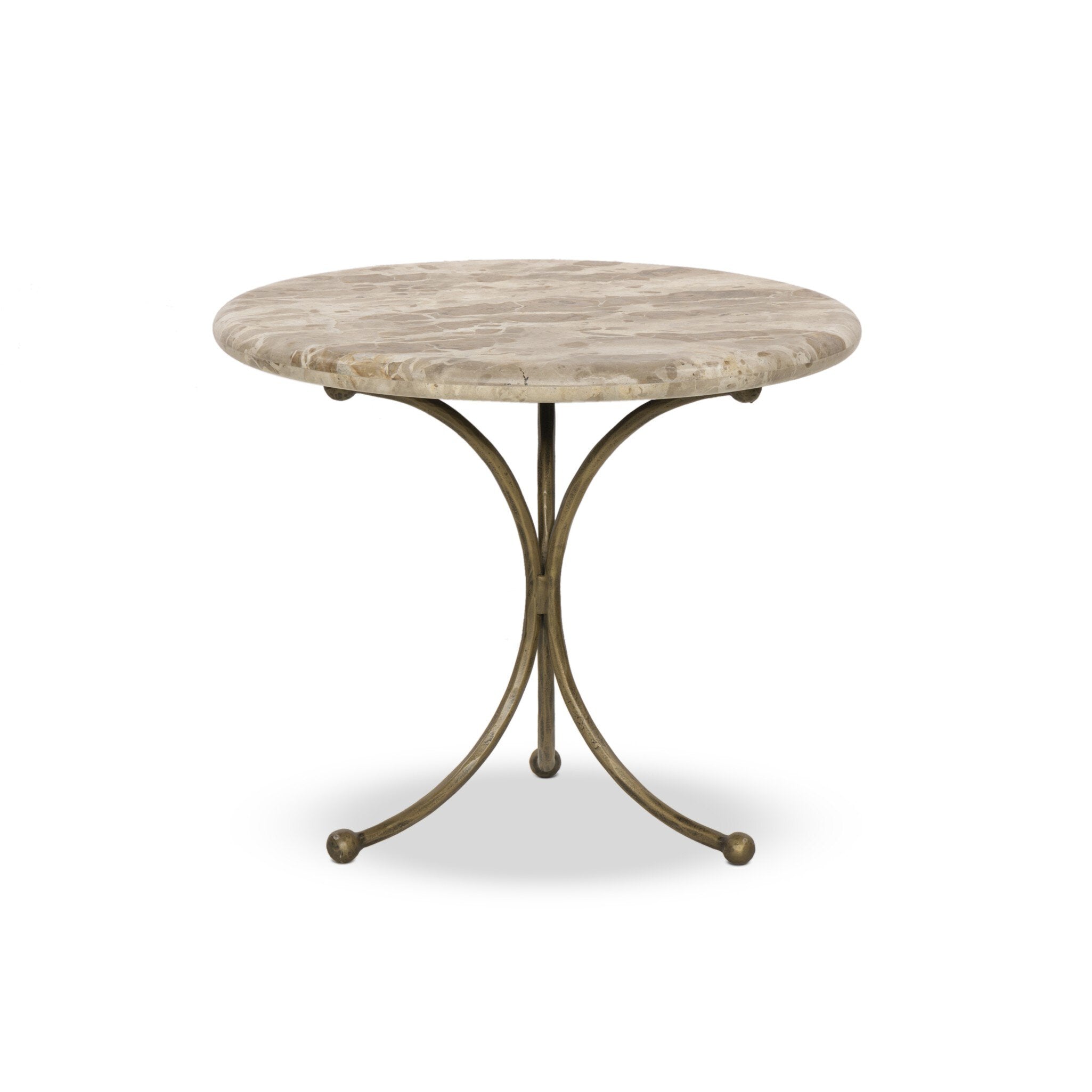 Sylas End Table, Fossil Marble