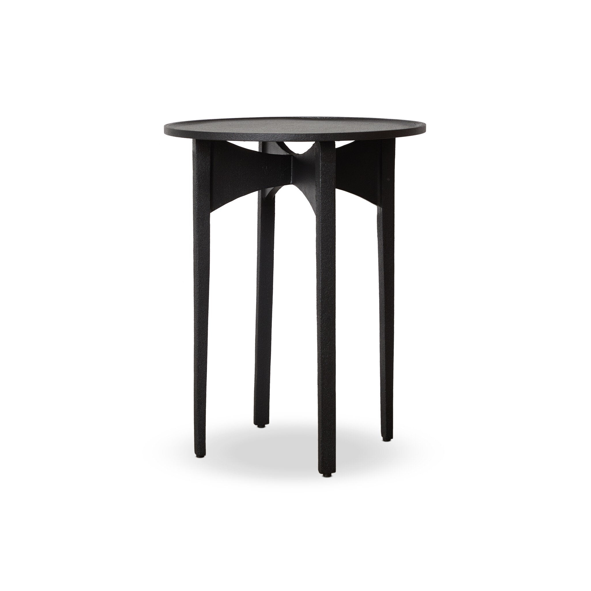 Mona End Table, Textured Iron