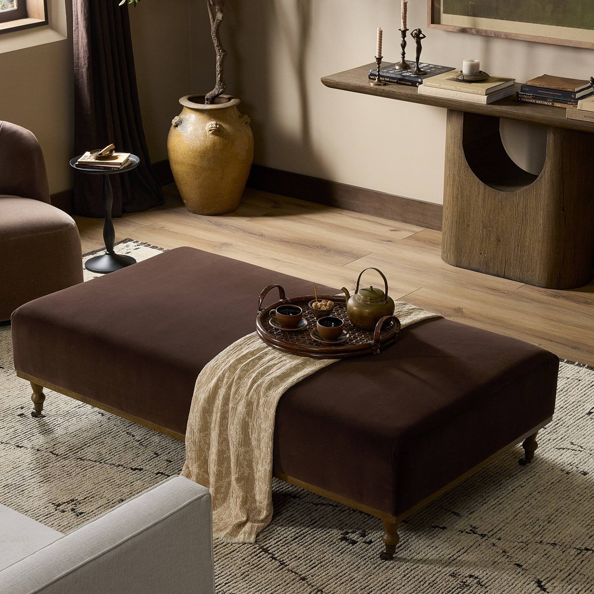 Harlin Cocktail Ottoman FURNITURE - ottoman Four Hands
