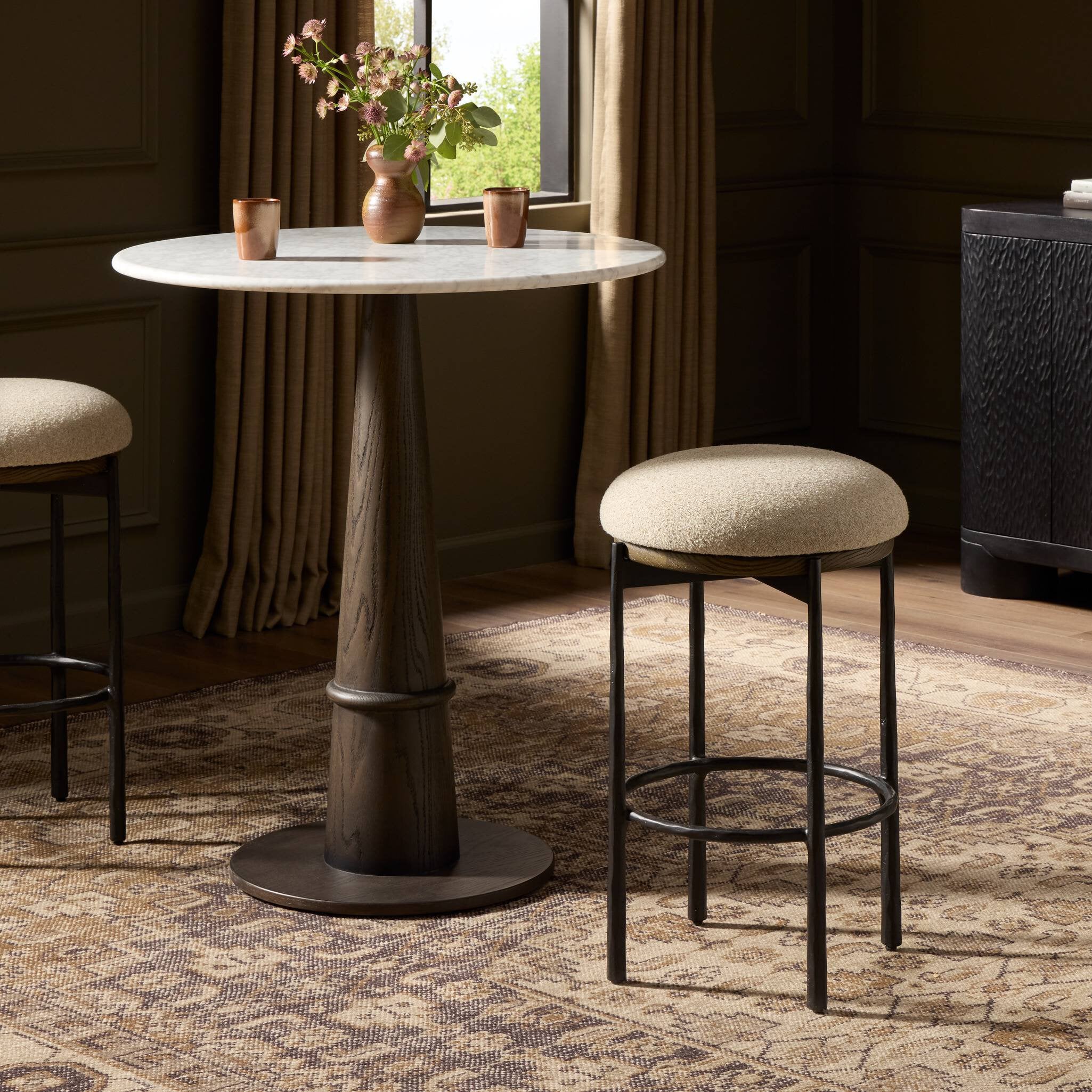 Cofer Swivel Counter Stool FURNITURE - bar/counter stool Four Hands