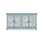 Hamilton 4 Door Buffet FURNITURE - sideboards & cabinets Bramble Frosted Blue w/ True White Interior and no distressing