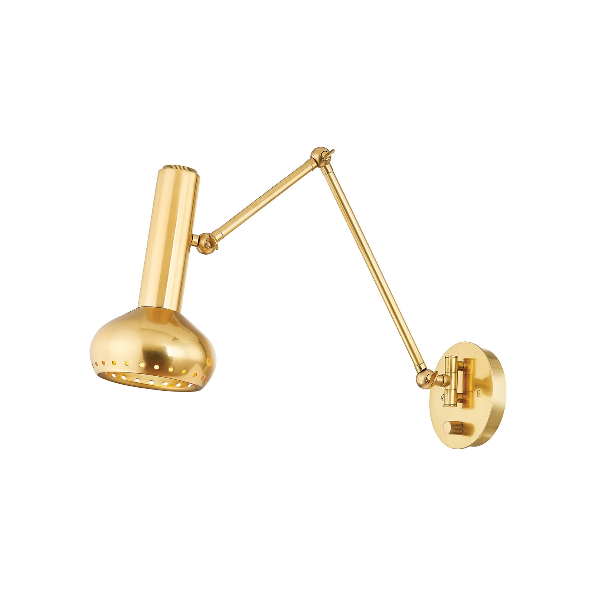 Roald Wall Sconce LIGHTING - wall sconce Hudson Valley Lighting Aged Brass