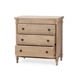 Kelly 3 Drawer Bedside Table FURNITURE - nightstand Bramble