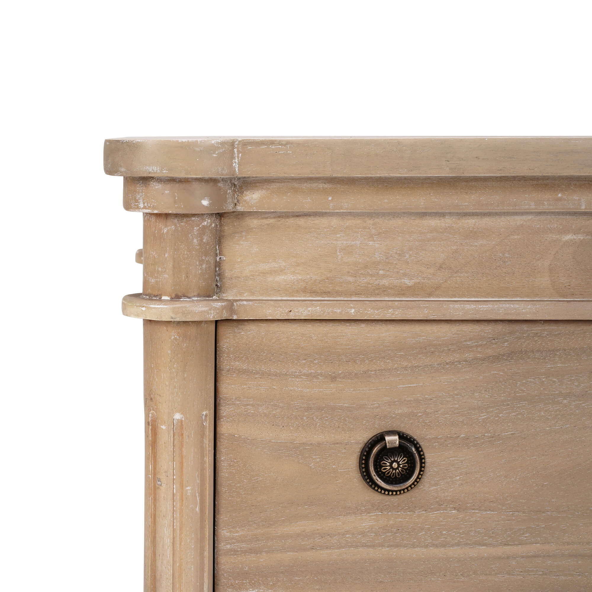 Kelly 3 Drawer Bedside Table FURNITURE - nightstand Bramble