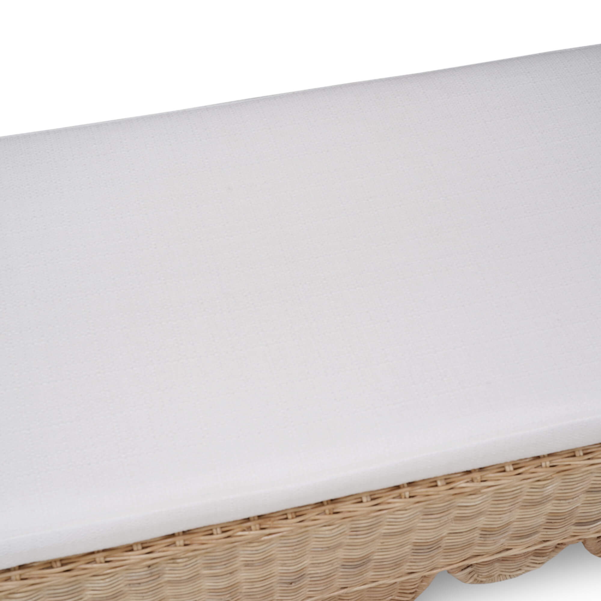 Newport Scalloped Bench FURNITURE - ottoman Bramble